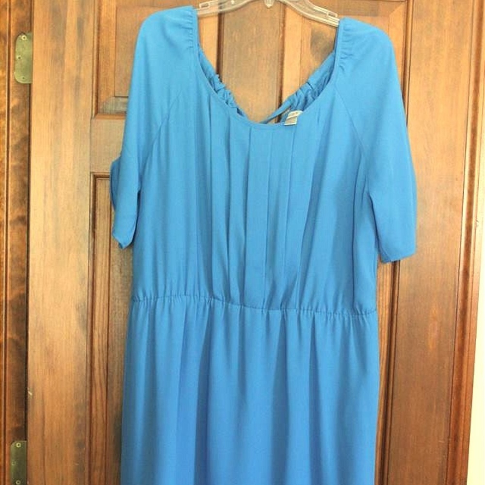 Baby Blue Short Sleeve Dress